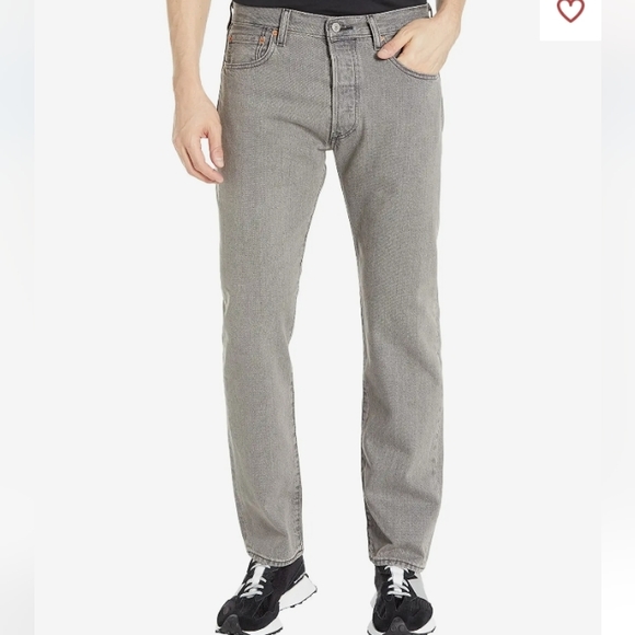 Levi's Mens 501 Button Fly Original Fit Jeans - Picture 1 of 7